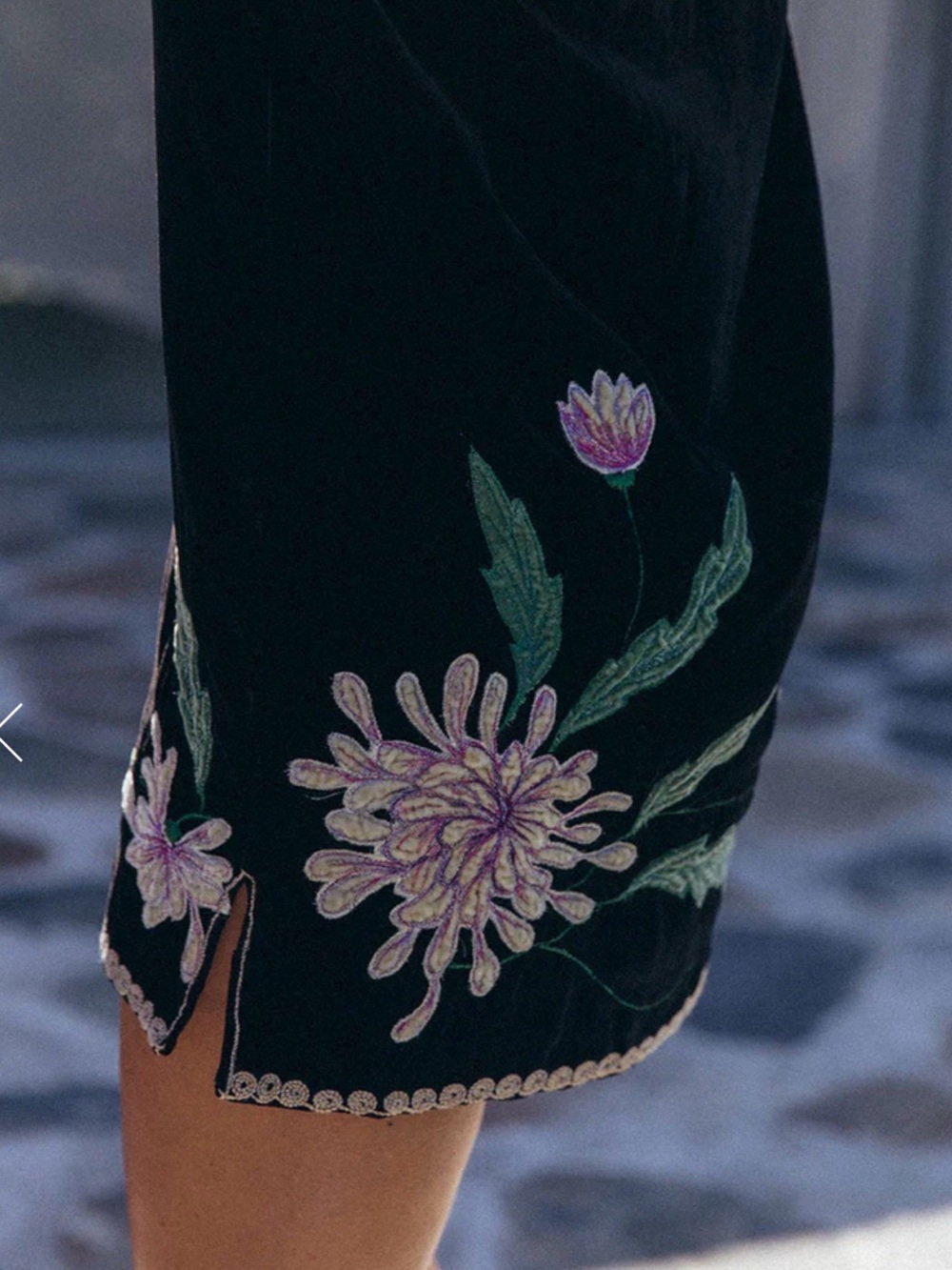 🌼CU Purple Haze embroidered Velvet Tunic L - Picture 3 of 12